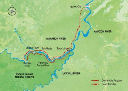 Aria Amazon - 3 Night Itinerary Low Water Season