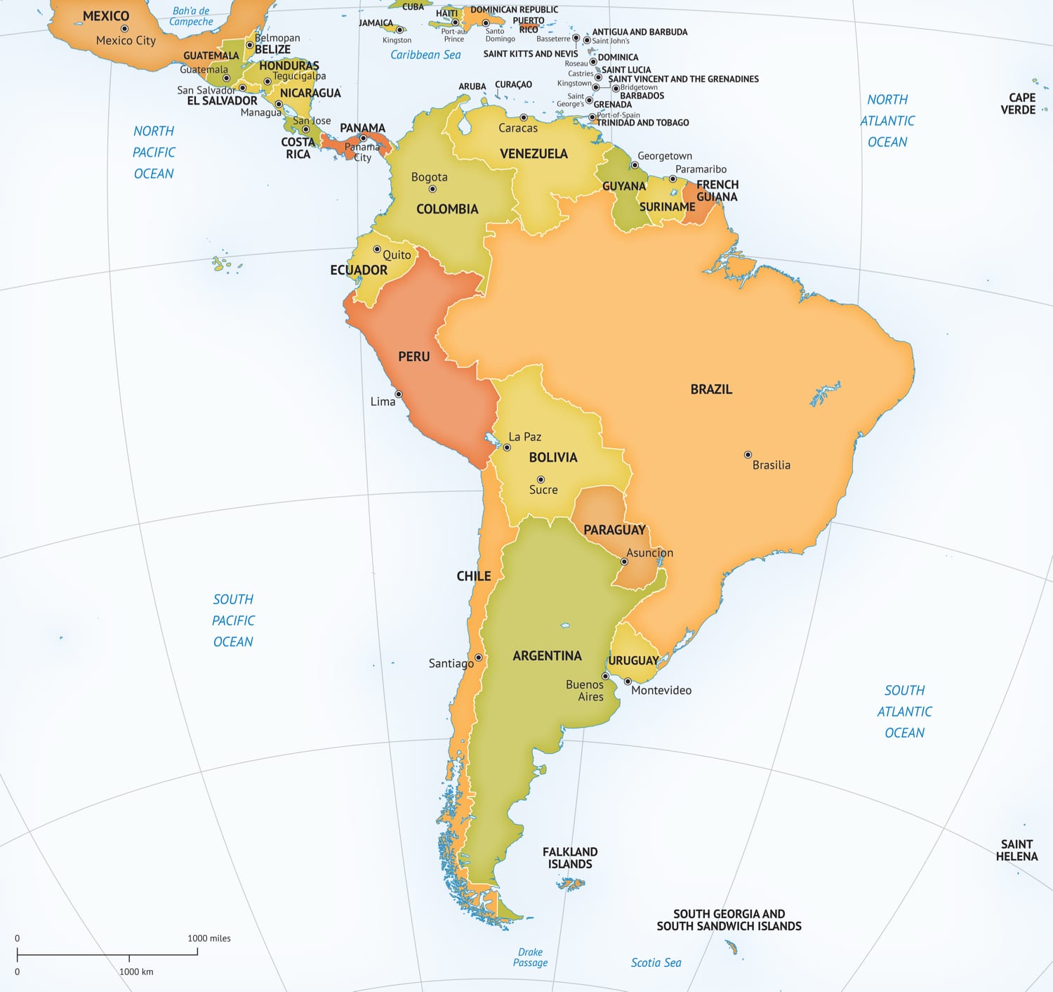 Destination Maps South American Vacations