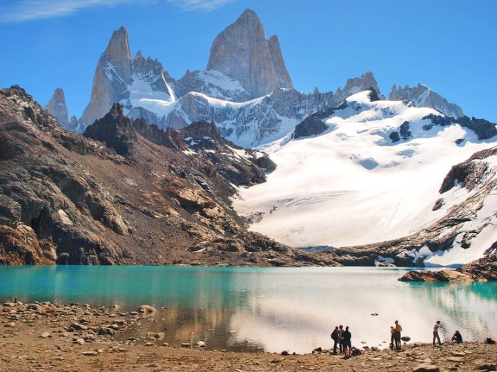 Laguna de Los Tres, with Mount Fitzroy in the Background, El Chalten, Argentina