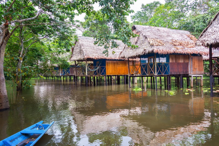 Stilt Houses Near Iquitos, Peru