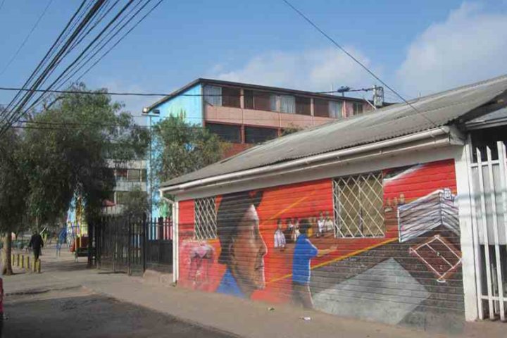 Wall Art, Open Sky Museum, Santiago, Chile