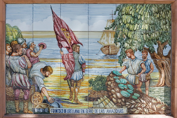 Mural Depicting Francisco de Orellana's Navigation of the Amazon River