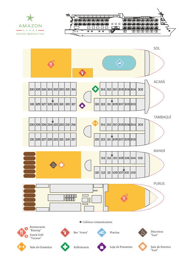 Iberostar Grand Amazon Deck Plan