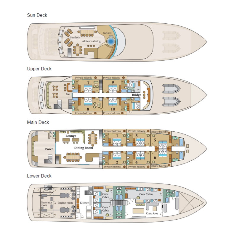 Infinity Deck Plan