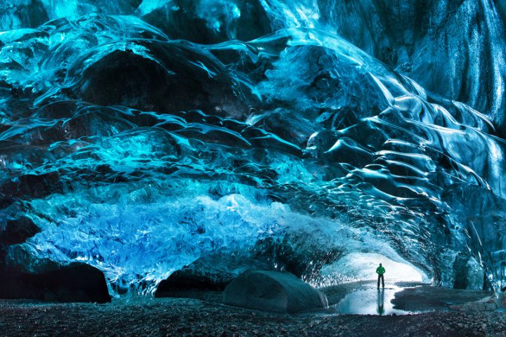 Ice cave at Skaftafell, Iceland