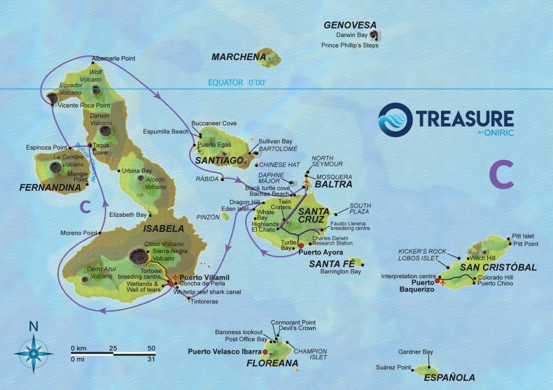 Treasure of Galapagos - Itinerary C