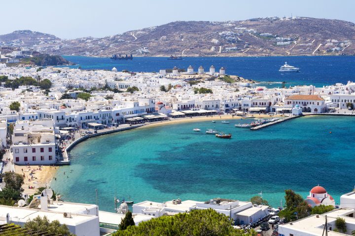 Aerial View, Mykonos, Greece
